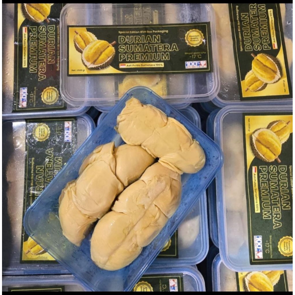 Buah Duren Durian Kupas Sumatera Premium Manis  Kurleb 500 gram