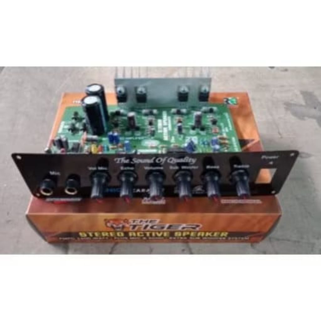 kit power amplifier speaker aktif stereo karaoke plus echo 1400w