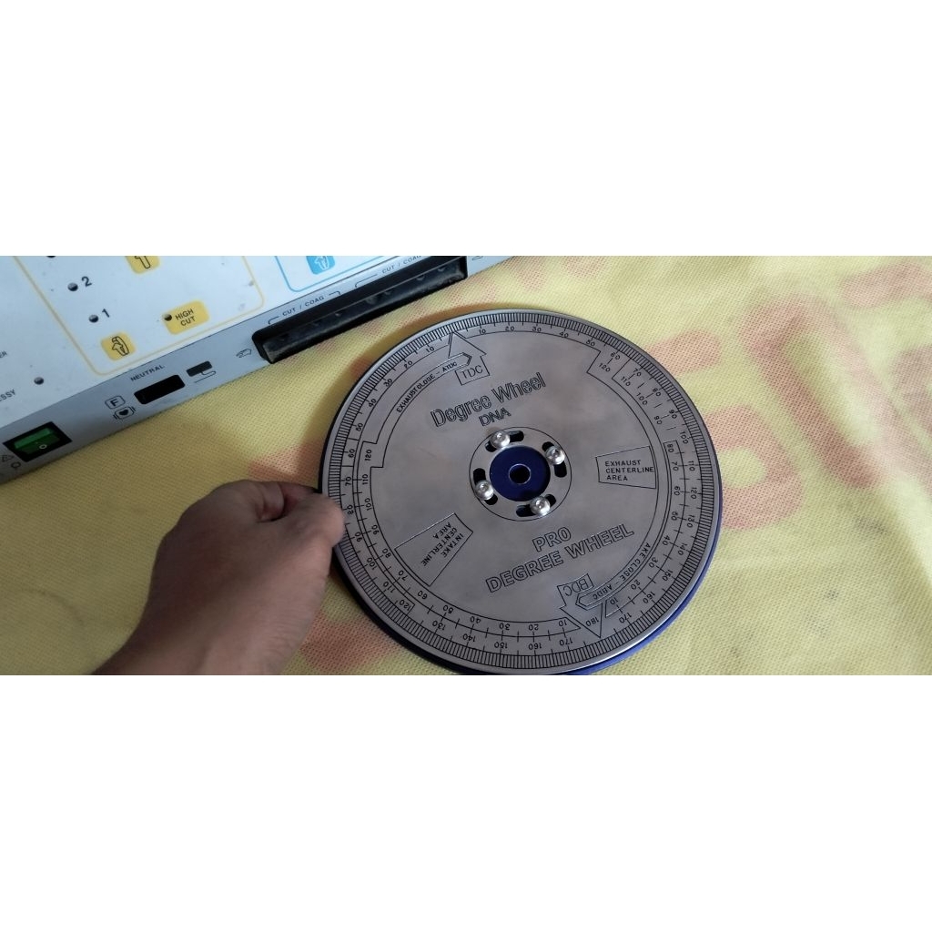Wheel degree atau busur noken model geser