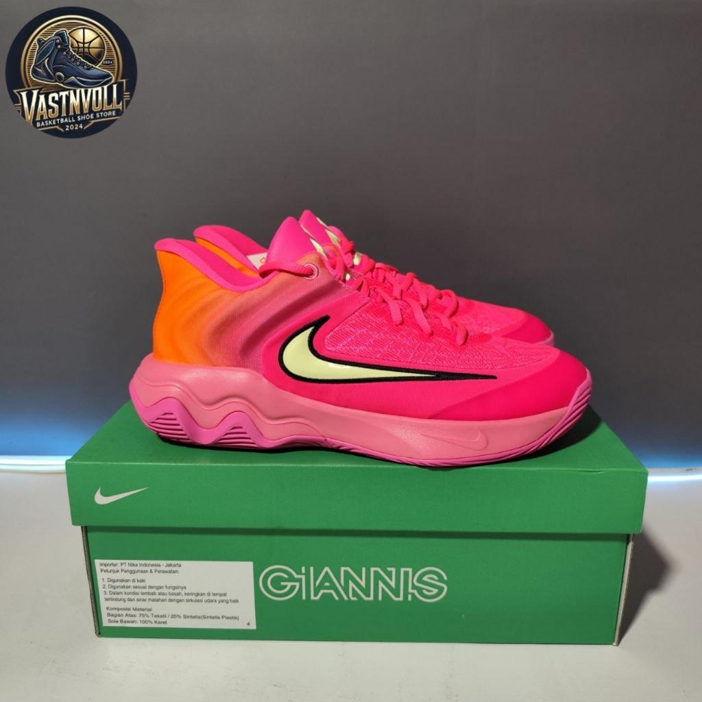 Sepatu Basket Nike Giannis Immortality 4 Hyper Pink Original