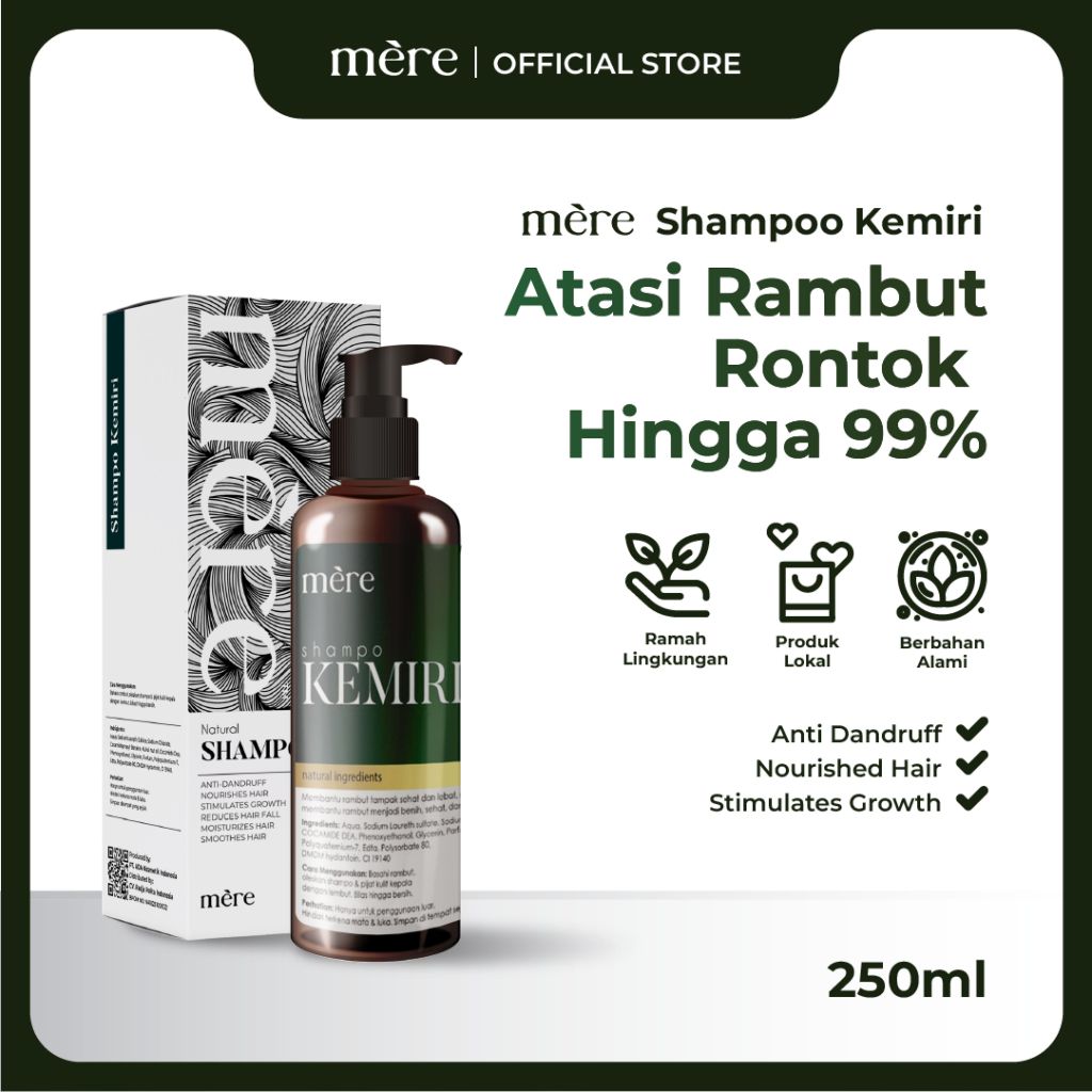 mère Shampoo Kemiri Hair Treatment Perawatan Rambut Rontok / Penumbuh Rambut Rontok / Shampo Anak An