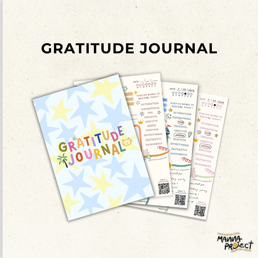 Kids Gratitude Journal | Manna Project | Bible Study for Kids | Gratefulness Journal