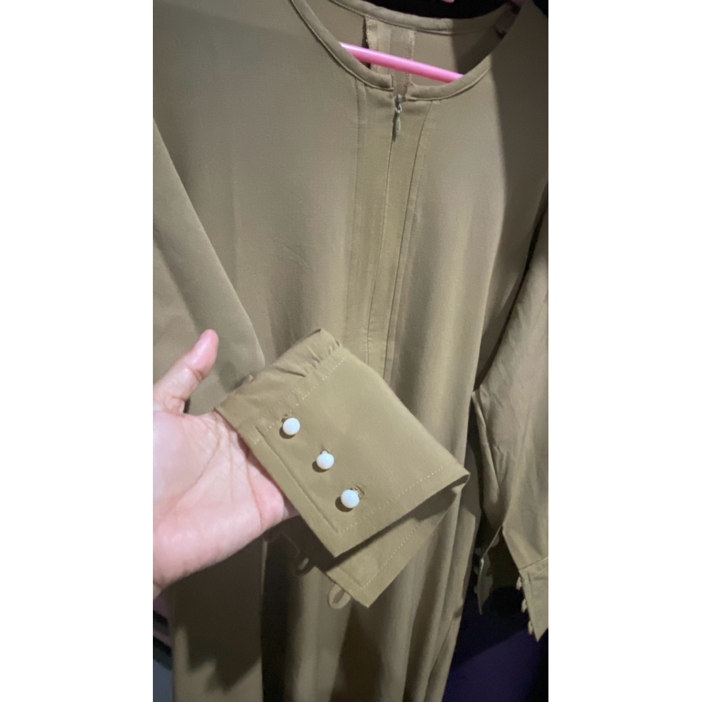 preloved baju gamis custome size S, gamis seragam guru