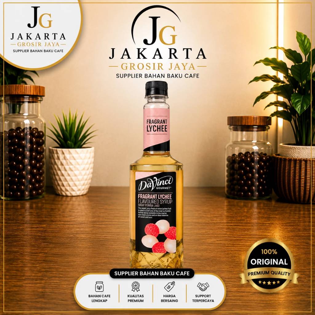 Davinci Syrup Fragrant Lychee 750 ml - Sirup Rasa Leci