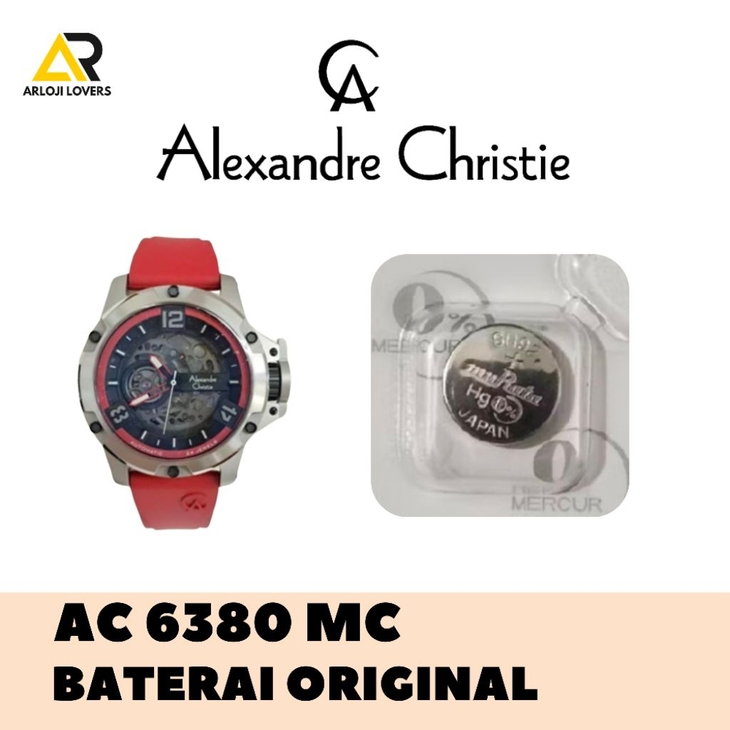 Baterai Jam Alexandre Christie AC6380MC Original