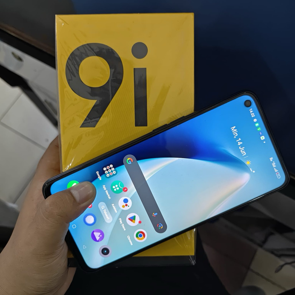 Realme 9i  ram 6/128 second fullset original resmi