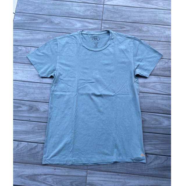 kaos polo ralph lauren double rl jersey crewneck tshirt blue stone