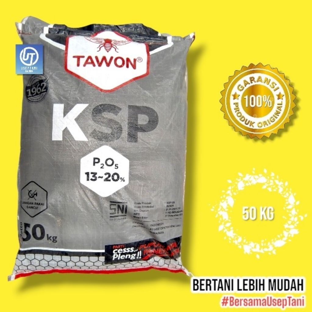 KSP CAP TAWON 50KG ORIGINAL PUPUK TSP 36 FOSFAT