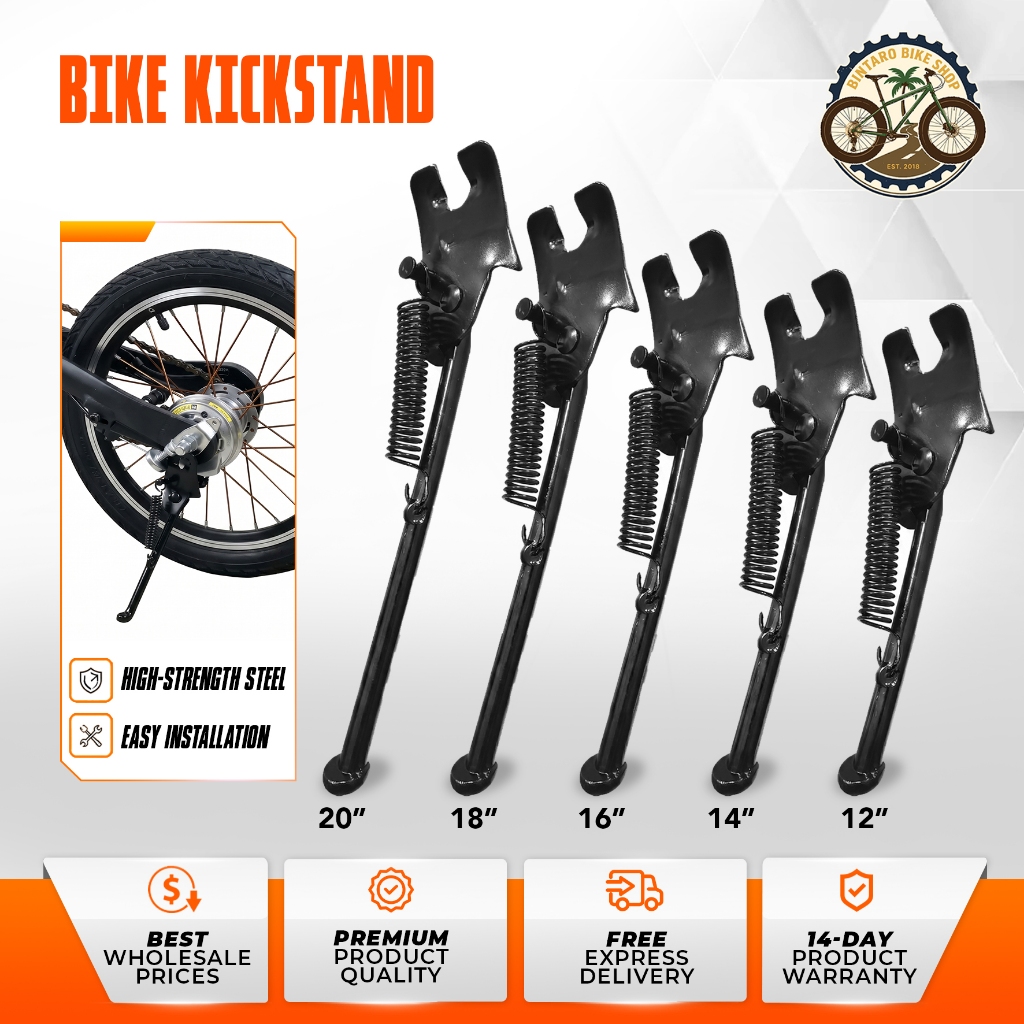 Standar Samping Sepeda KC03 Steel Tebal Kickstand Roda 12/14/16/18/20 Inch Sepeda Lipat Anak Mini Lo