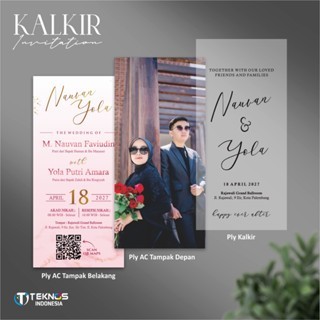CETAK UNDANGAN PERNIKAHAN FULL COLOUR CUSTOM  KALKIR LITE