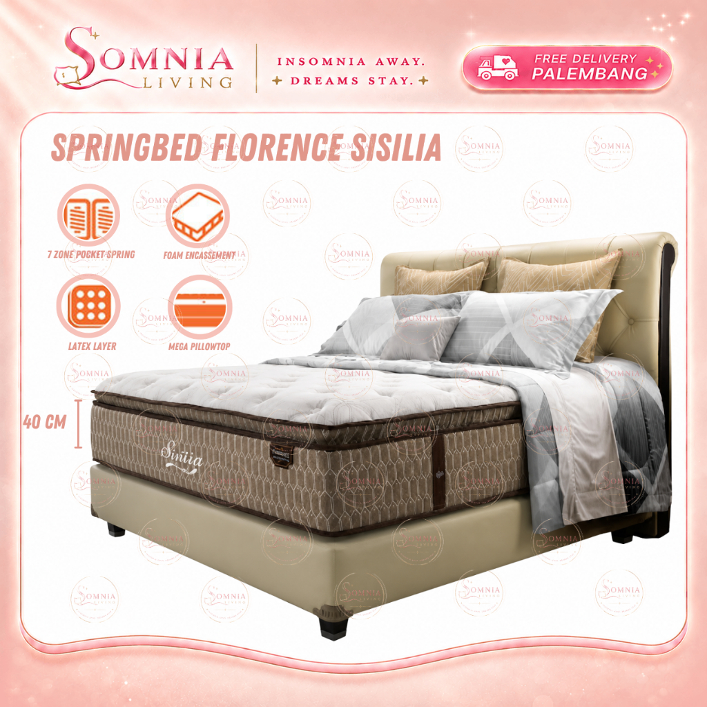 Springbed Florence Sisilia | Springbed Kasur Matras Florence Murah Palembang | Furniture Murah Palem