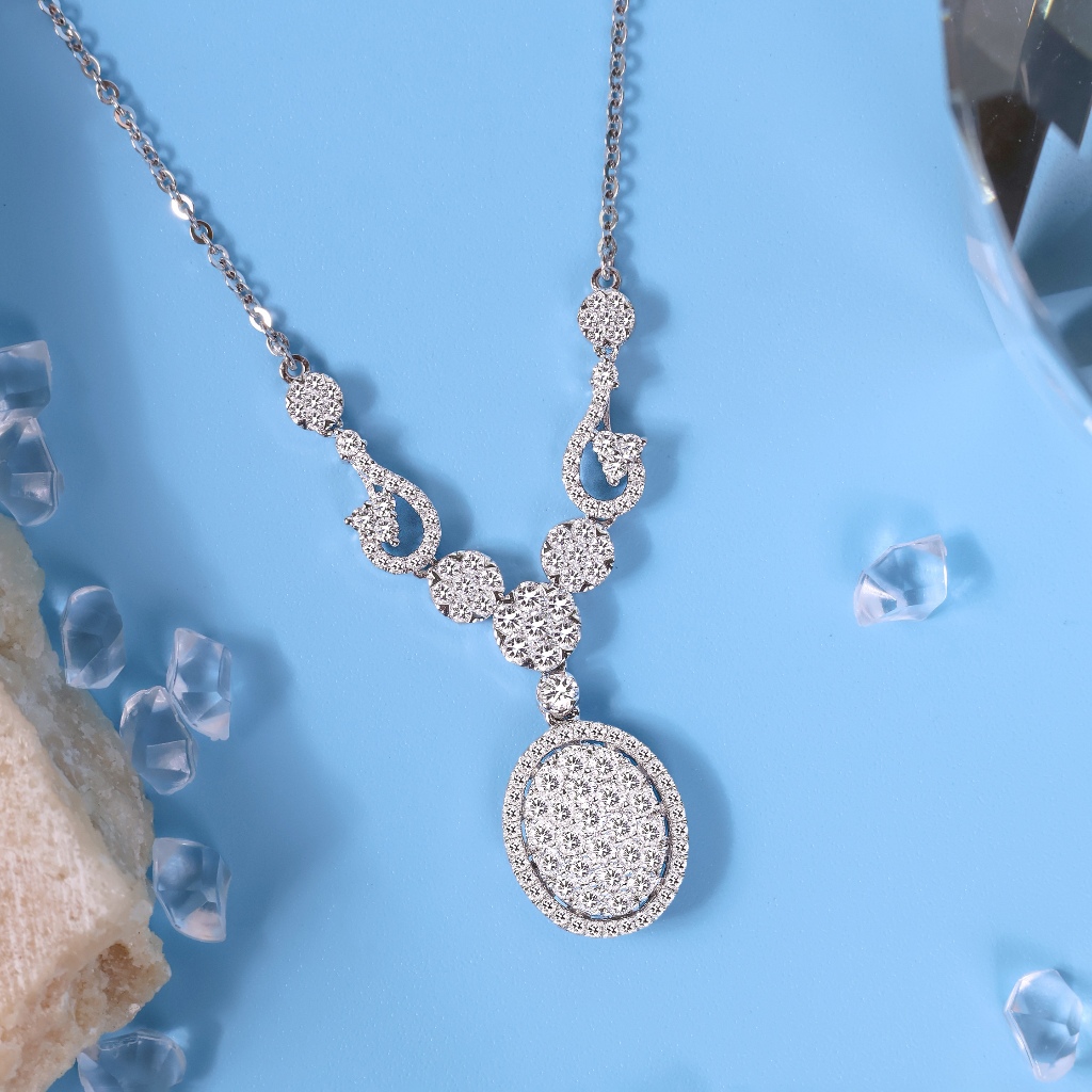 Kalung Berlian Eropa Model Oline Setting - JB Berlian