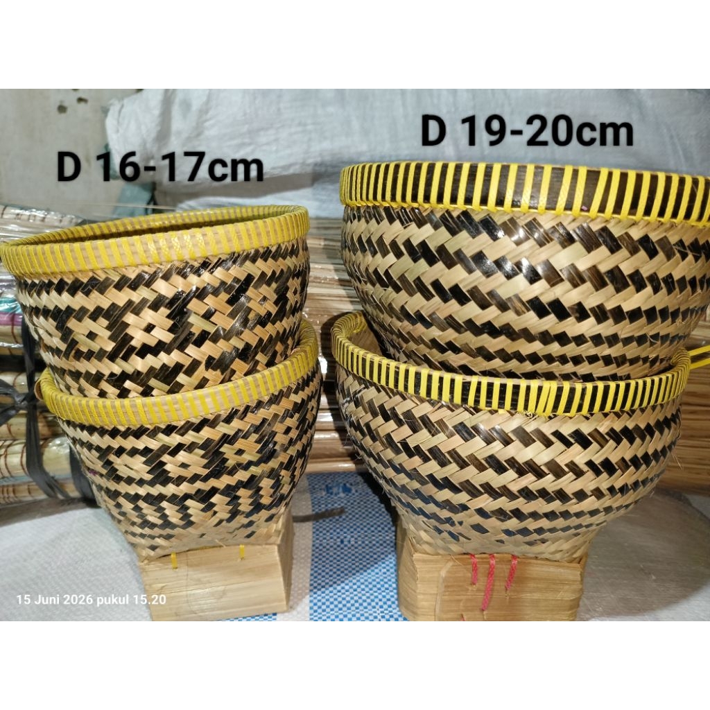 Bakul Nasi atau Ceting Kecil Anyaman Bambu