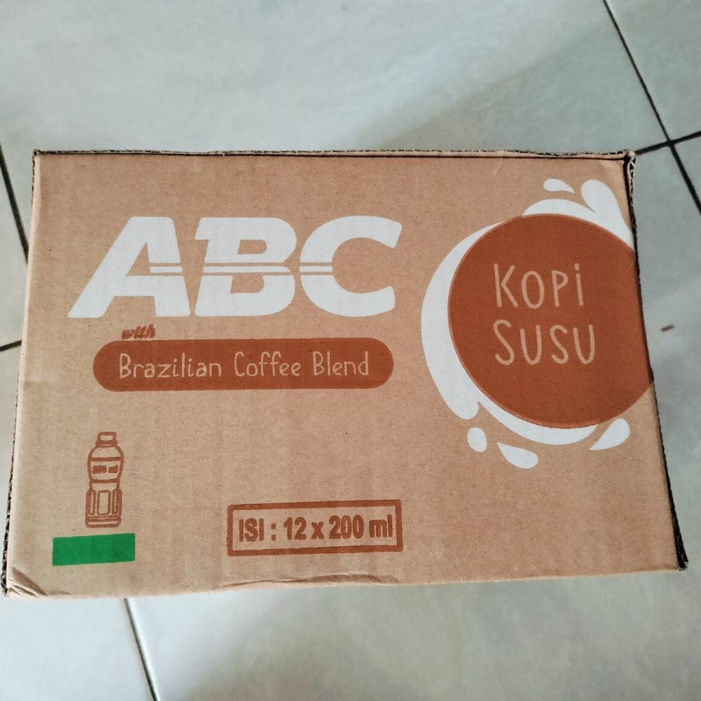 kopi susu ABC 1dus isi 12botol