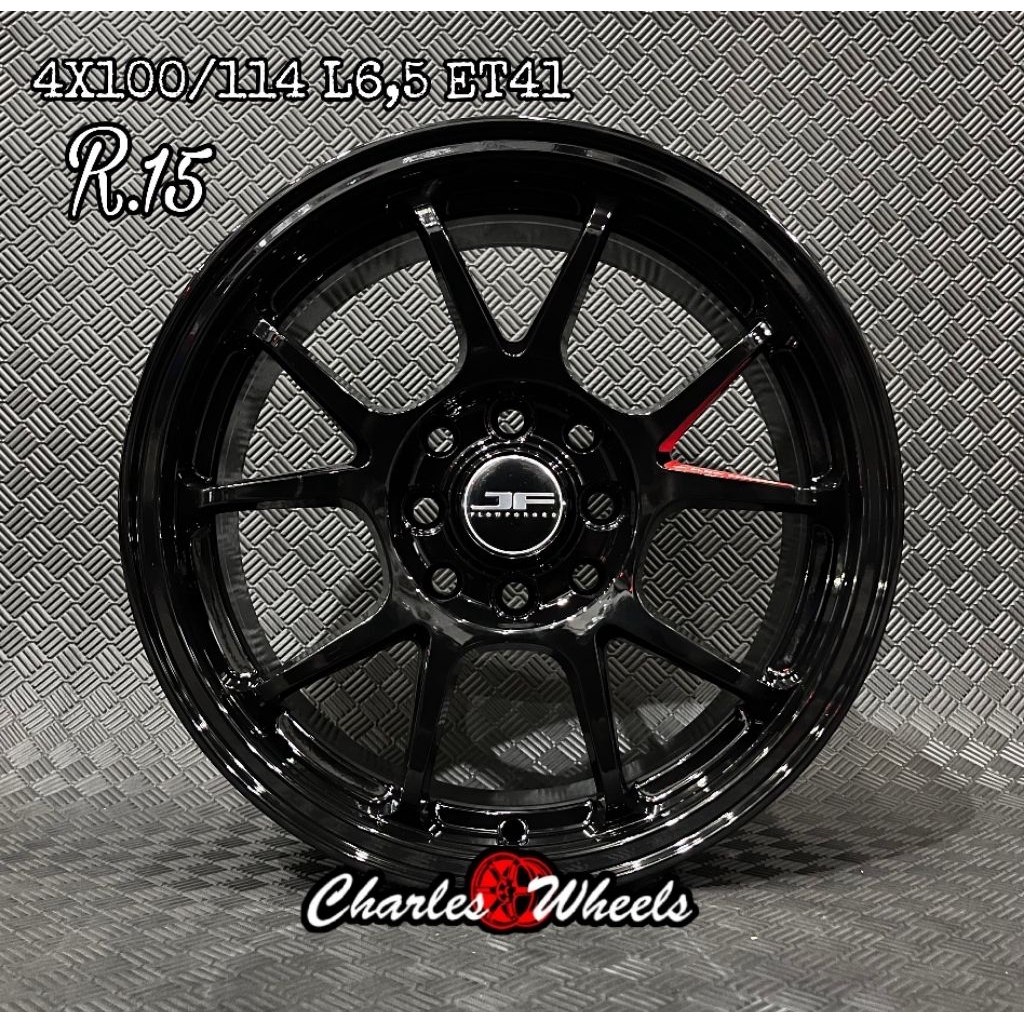 VELG VENOM RING 15 HITAM GLOSSY
