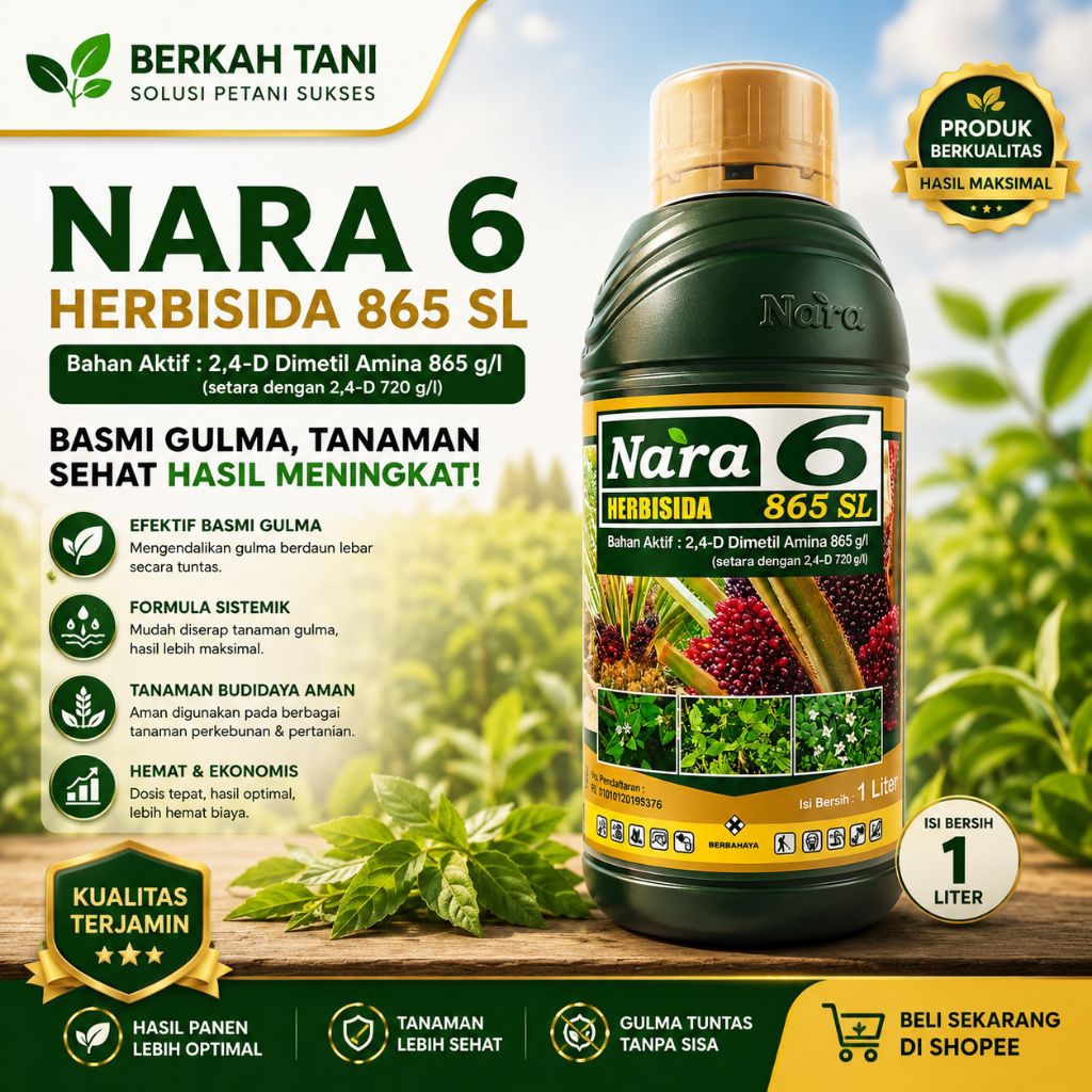 Herbisida NARA 6 Kemasan 1Liter