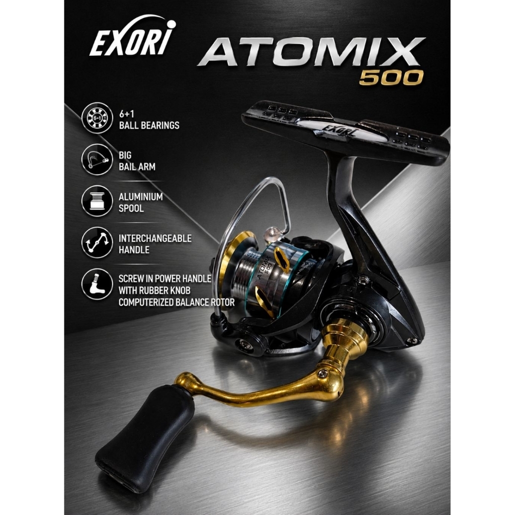 Reel Spinning EXORI ATOMIC 500 Power hendle
