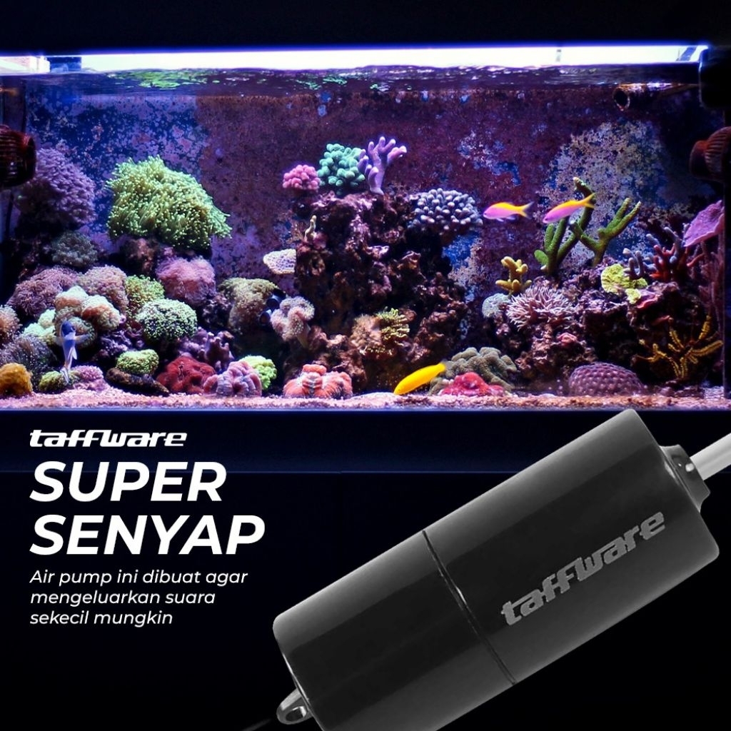 Aerator Aquarium, Aerator kolam, Aerator mancing, Super senyap, Gelembubg banyak, Aerator Oxigenator