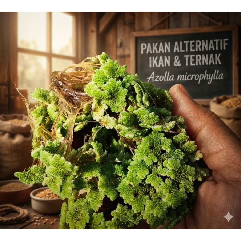 Azolla Segar 2 Kg | Bibit Azolla |Pakan Ayam BebekPuyuh Ikan Lele Nila Gurame Kambing Sapi | Pakan a