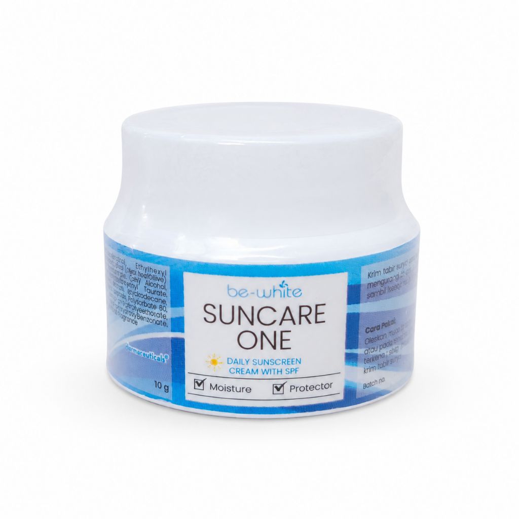 Be-White Suncare One Daily Sunscreen Cream with SPF 15 - Krim Pagi Siang