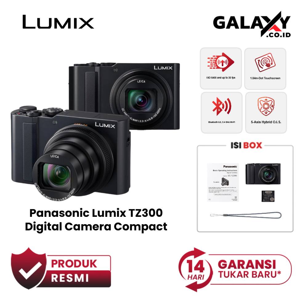 Panasonic Lumix TZ300 Digital Camera Garansi Resmi