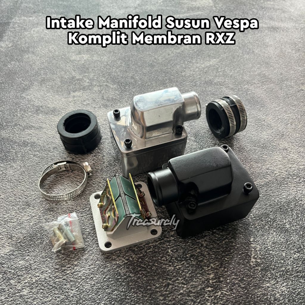Intake Manifold  Susun Vespa Komplit Membran Rxz