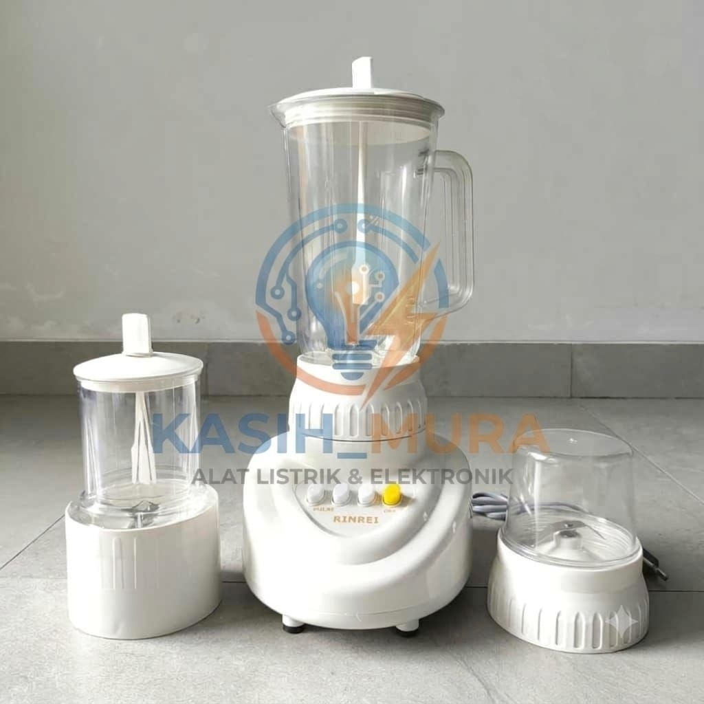 BLENDER/PELUMAT 1 LITER NASIONAL RINREI 3 TABUNG PLASTIK BR 622C