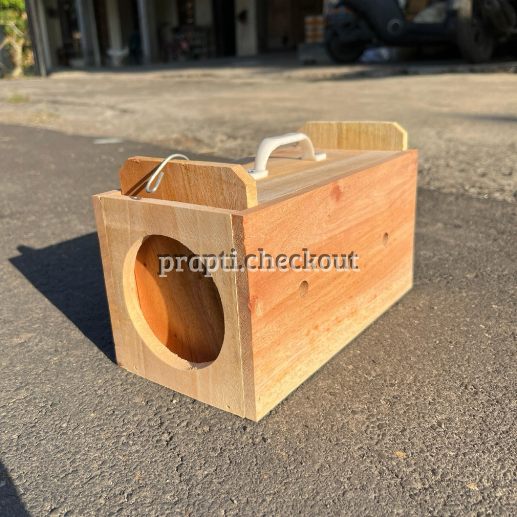 Box bawa burung kayu model single | Box cod burung kualitas haluss