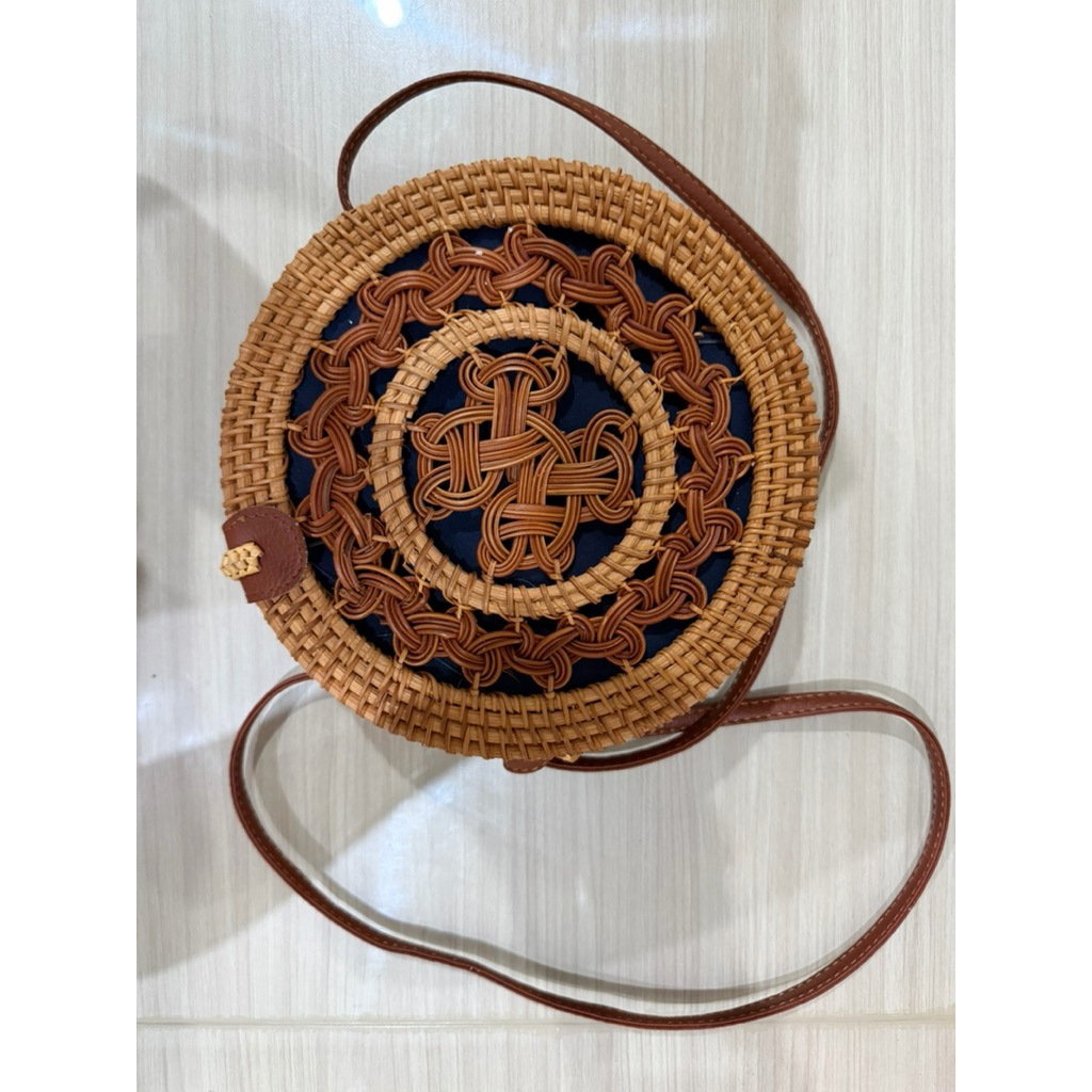 Tas Rotan Kayu Bulat Bali