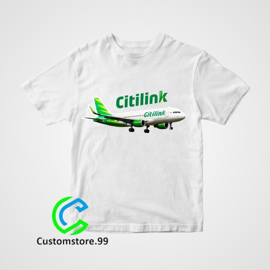 BAJU ANAK KAOS ANAK PESAWAT CITILINK ATASAN ANAK KEKINIAN UNISEX BAHAN PREMIUM