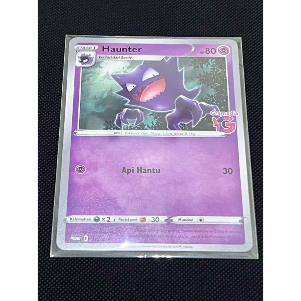 kartu pokemon promo gramedia haunter