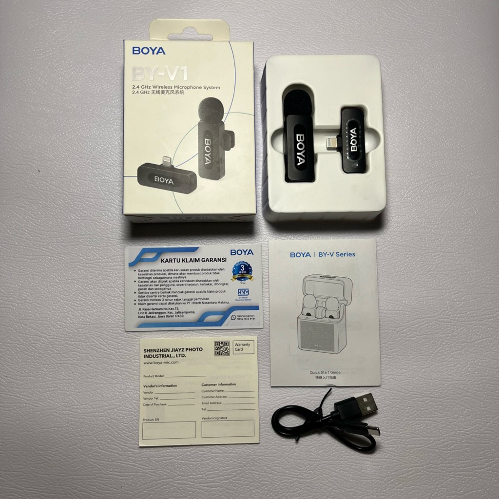 [BOYA] Microphone Wireless BOYA 1 Microphone Clip On iPhone 13