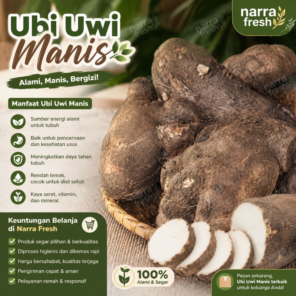 Ubi Uwi Manis Legi 1kg Fresh
