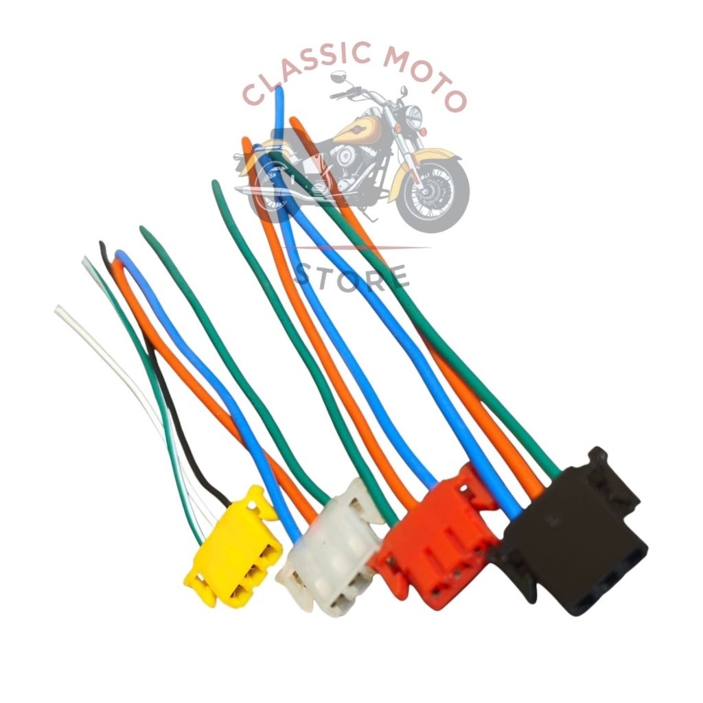 Socket pin 3 Saklar Sein Lampu DIM | Honda Beat, Vario, Scoopy, Supra, Revo, Kharisma Orisinil Part