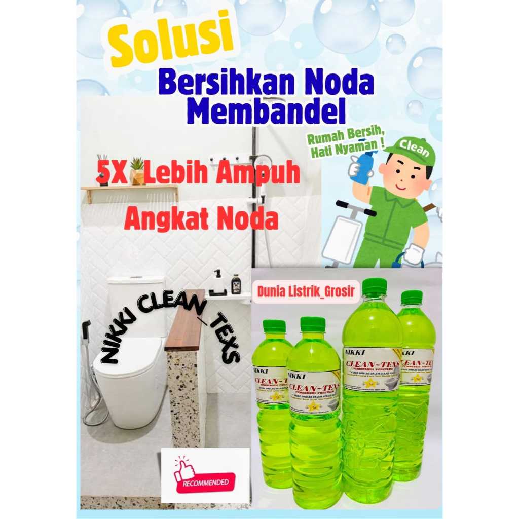 Pembersih Noda Kerak Toilet Kloset/ TOILET CLEANER Termurah 1 Liter NIKKI CLEAN_TEXT