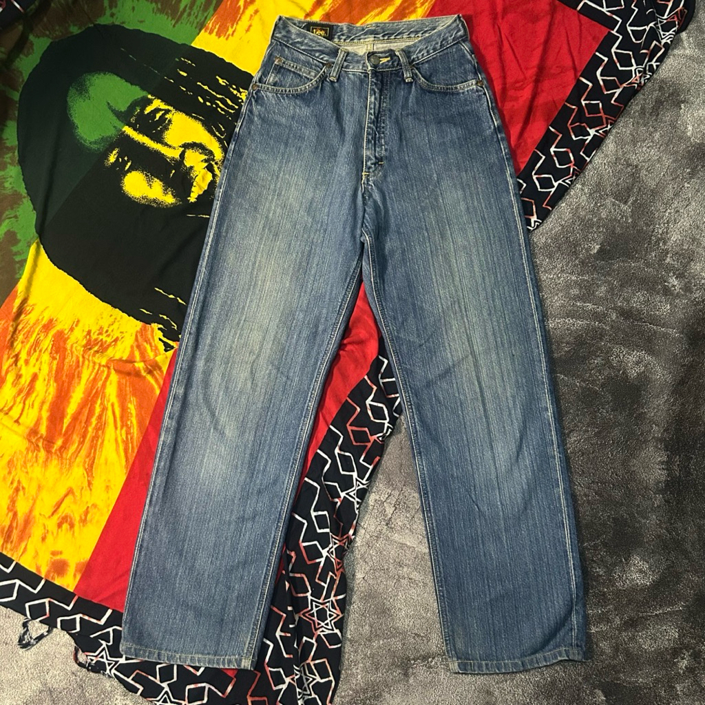 Celana Jeans Second “Lee x Miss Edwin Regular Fit Straight Blue Jeans”