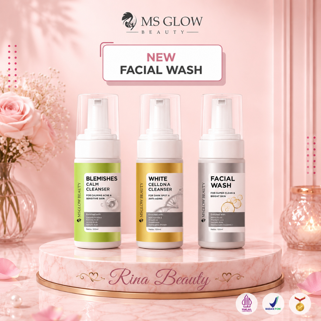 Facial Wash MS Glow / Sabun MS Glow Original Barcode