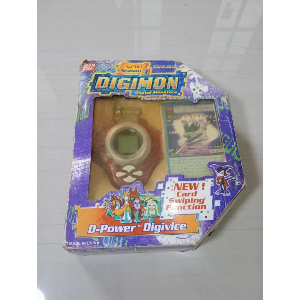 Digivice digimon d power v2 red clear bandai cib