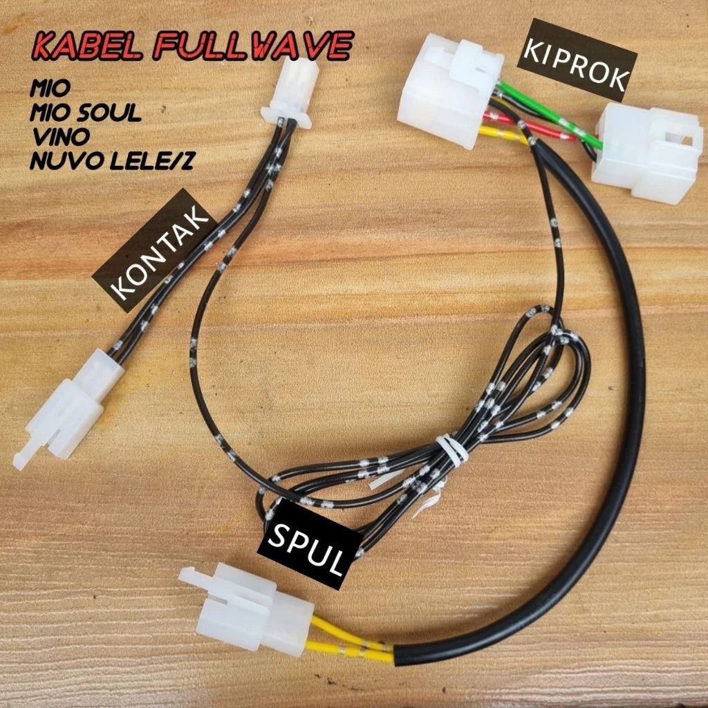 Star kabel upgrade pnp fullwave kiprok nmax.tiger untukmio nuvo vino soul bahan tembaga kabel bintik
