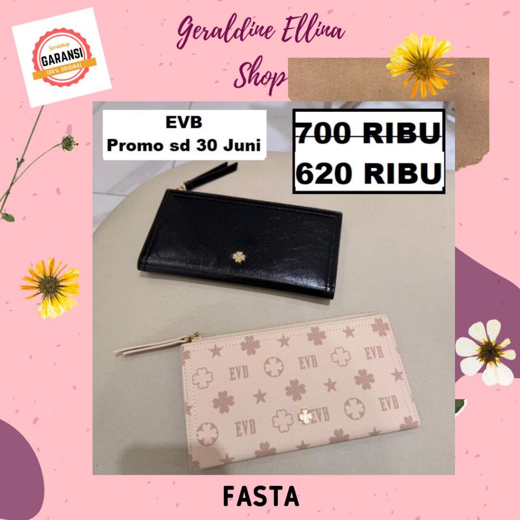 Dompet Evb wanita SALE wallet original 100% seri FASTA