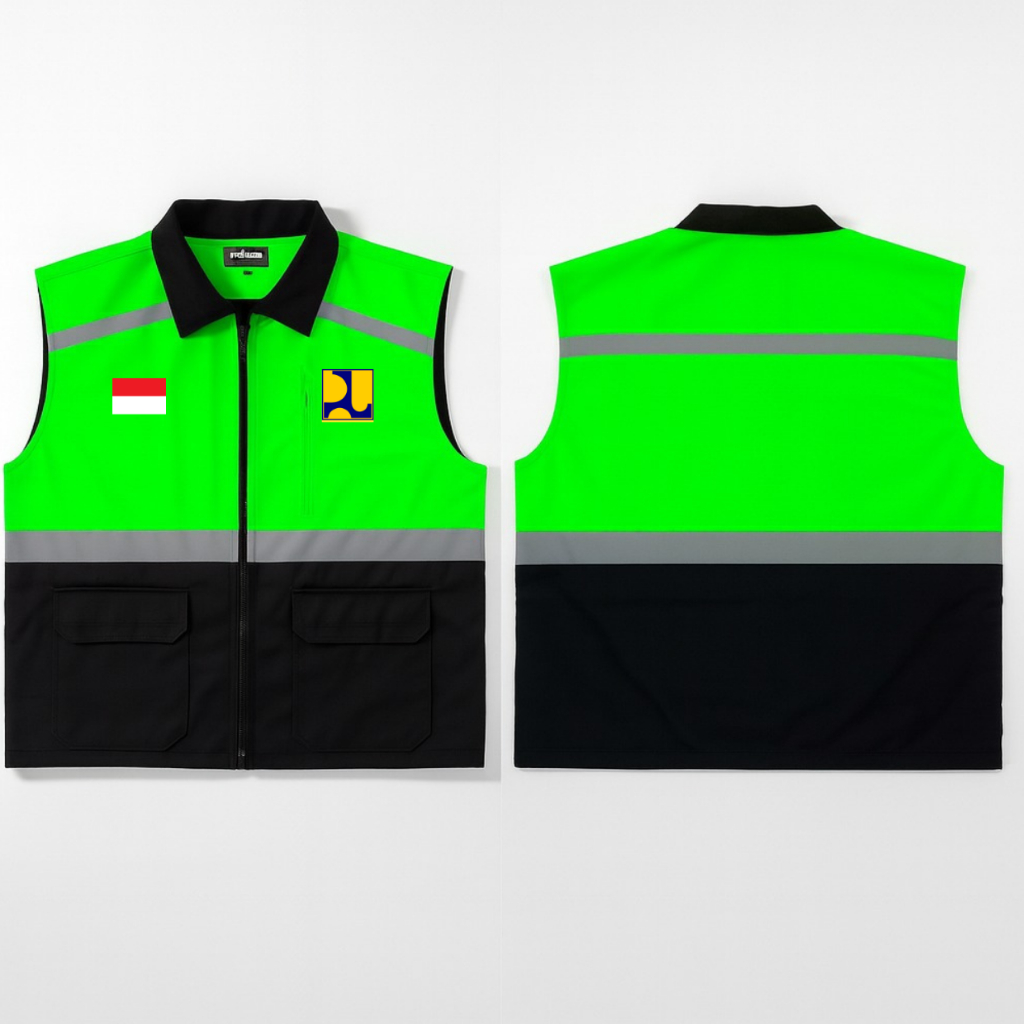 Rompi Vest PUPR | Rompi Vest PUPR | Rompi PUPR Proyek Jalan Raya