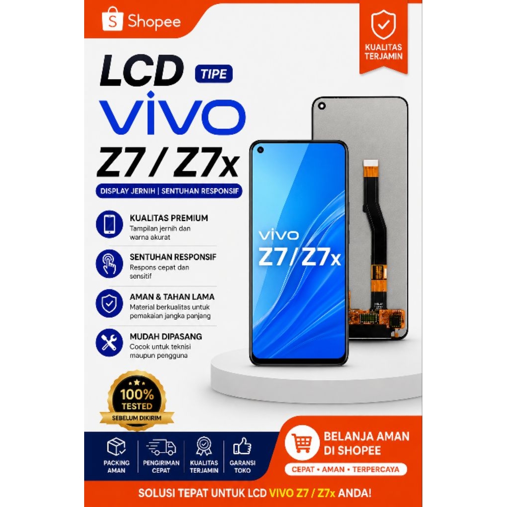 LCD TOUCHSCREEN VIVO Z7/Z7X ORIGINAL FULLSET