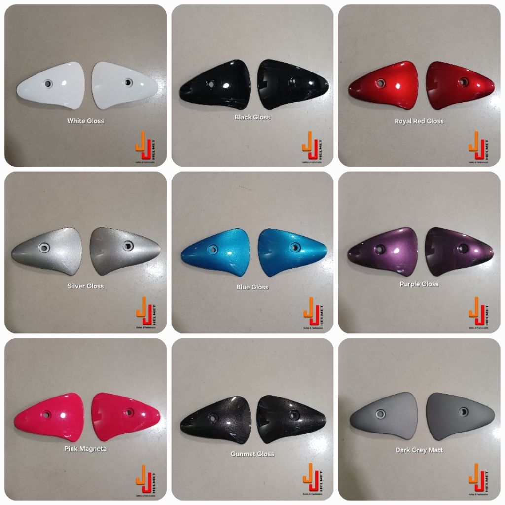 Sparepart Helm : Side Cover / Kuping Helm / Kop Helm GM Evo (Warna Gloss) (100% Original GM)
