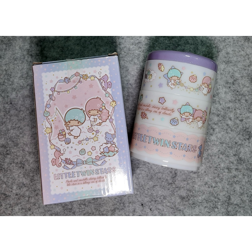 Kotak Perhiasan Little Twin Stars Sanrio Original - Tempat Aksesoris Susun 3 Cincin Anting Ikat Ramb