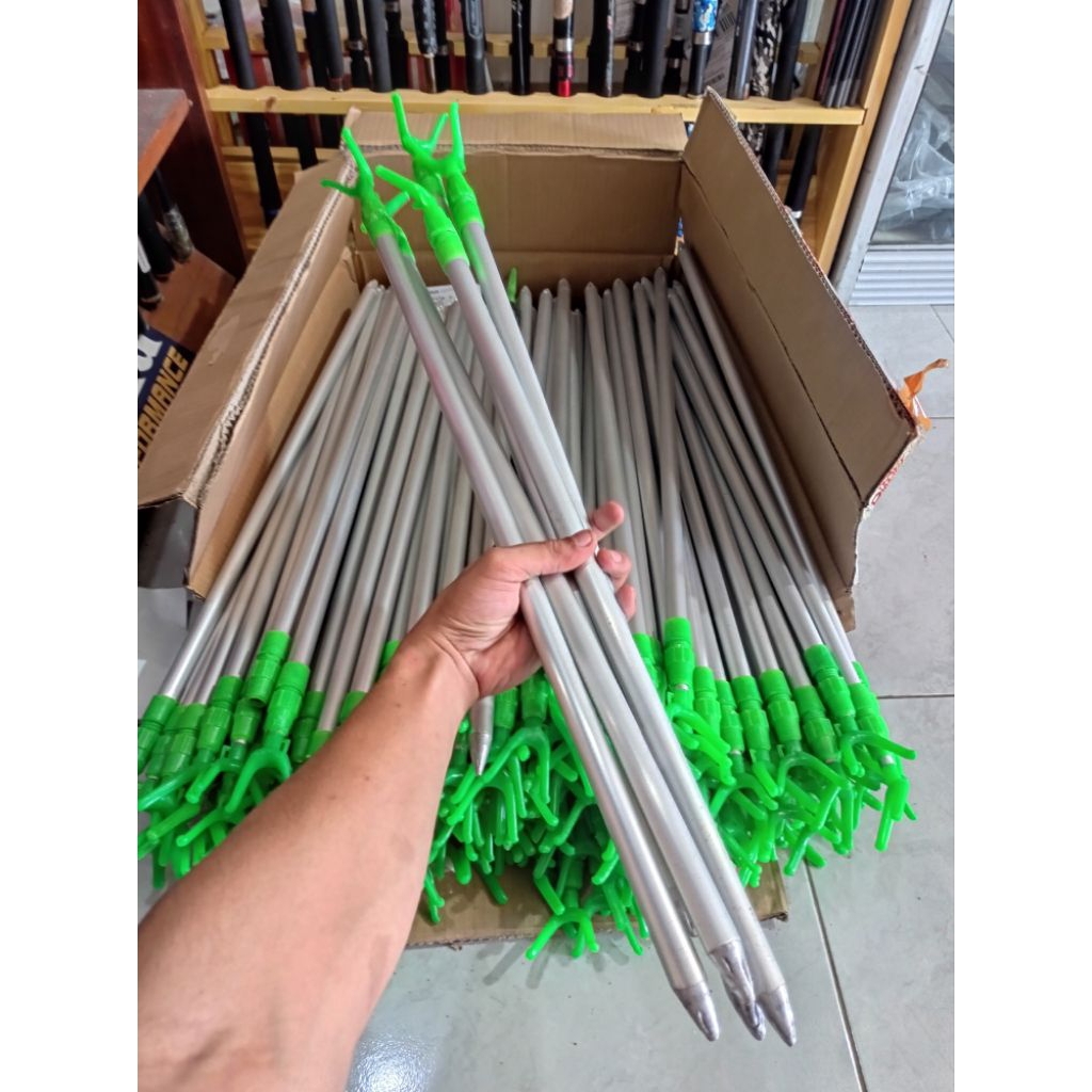 JAGRAK PANCING DUDUKAN JORAN SAAT MANCING ALUMUNIUM SINGLE