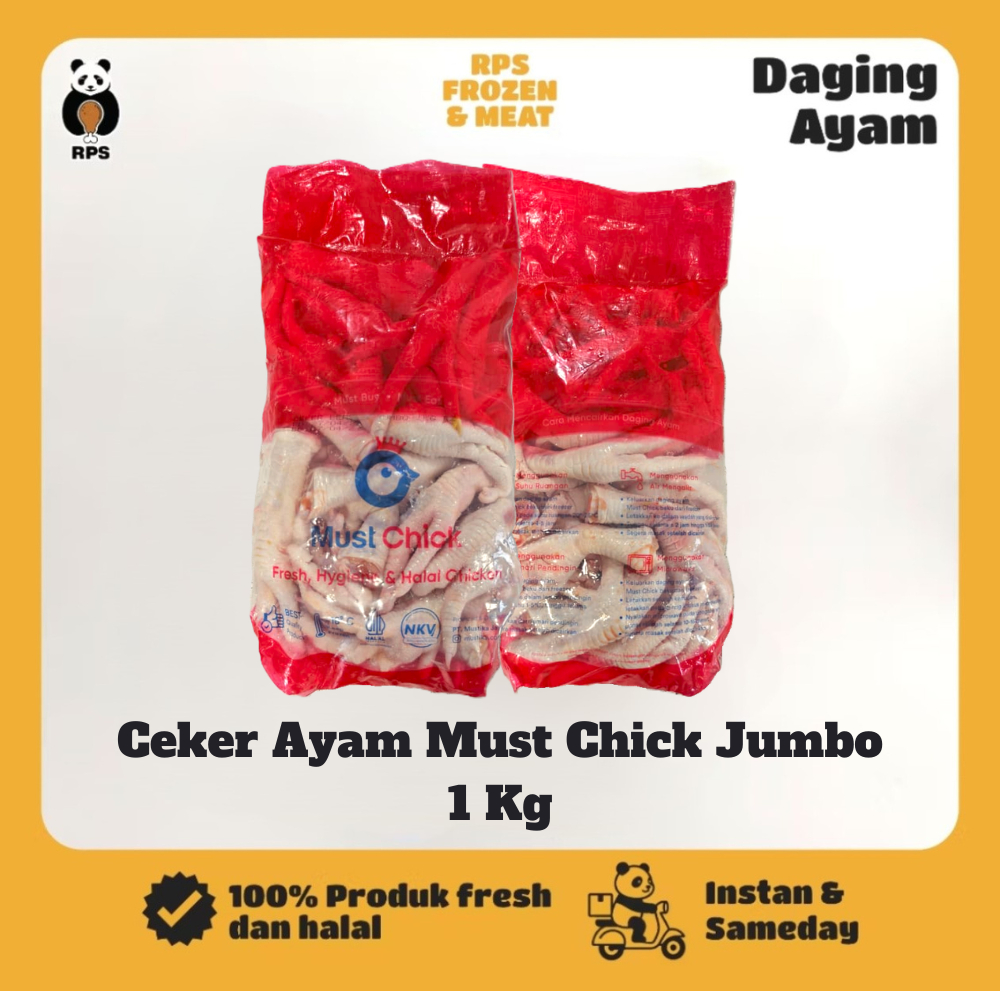 Ceker Ayam Jumbo Mustchick 1 Kg