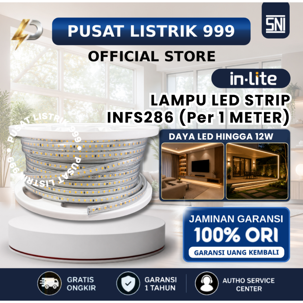 INLITE - Lampu Led Strip  INFS286 1ROLL 50M / LED Strip / Lampu Hias / Lampu Inlite