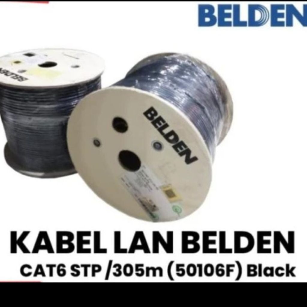 Kabel Data Stp Cat 6 Belden 50106F meteran Kabel Lan Shielded Cat6 Belden 50106F