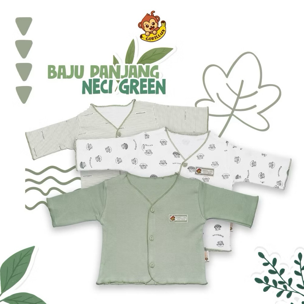 GORILLUX  Baju Panjang Bayi Neci