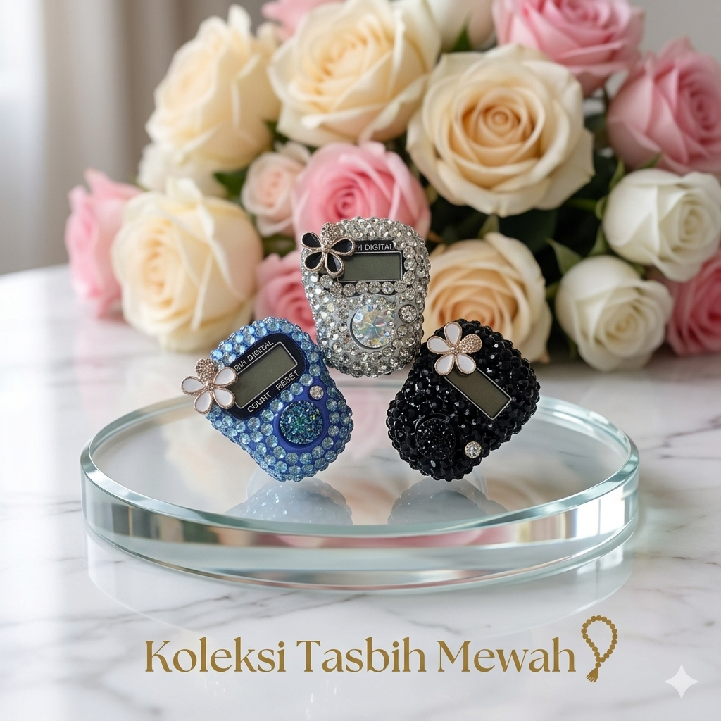 Tasbih digital “MANIK” Tasbih digital cantik,Tasbih digital cincin